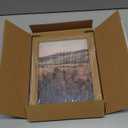 JLTULT Framed Vintage Landscape Canvas Wall Art, Maroon Flower Scenery Paintings Wall Decor, Maroon Dark Wildflower Picture Art Prints for Living Room Bedroom Office Decoration 8x10 inch Easy to Hang