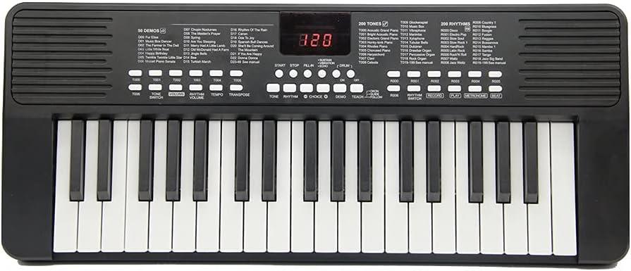 37-Key Electronic Keyboard, Multi-Function Portable Electric Piano Keyboard With Double Speaker, Built-in Chargeable 3.7V Li-ion Battery With Microphone For Kid Beginners Portable Use