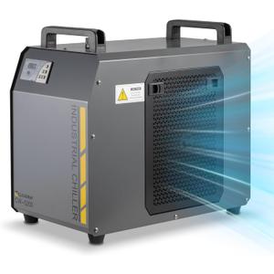 Cloudray 6L Industrial CO2 Laser Water Chiller 0.61HP CW5200 Precise Thermostat Recirculating CO2 Industrial Laser Chiller for 60W 70W 80W 90W 100W 120W 130W 150W CO2 Engraving Machine Cooling Machine