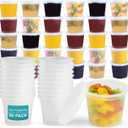 OAKRIDGE PRODUCTS Deluxe 4oz Deli Food Storage Containers Designed for Fridge and Freezer (50 Pack)