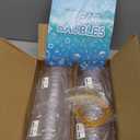 20 Pack DIY Ornament Balls Clear Fillable Baubles Craft 3.15''/80mm Christmas Decorations Tree Ball for Present Holiday Wedding Party Home Decor Bath Bomb