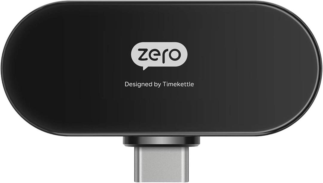 Timekettle Zero Language Translator Device  Supports 40 Languages & 93 Accents Mini Size Voice Translator & Voice Recorder for Traveling Learning for Android System Only (Not Suitable for iPhone15) (Type-C)