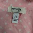 Speechless Girls' Tie Front Top and Short Skirt Set, Pink/ White Polka Dots, 16