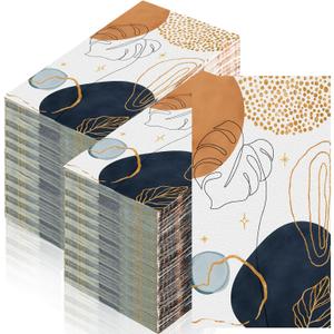 Disposable Hand Napkins Paper Towels for Guest Disposable Bathroom Paper Hand Towel Dinner Napkin for Birthday Baby Shower Party Supplies Table Decor