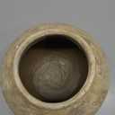 Briful Large Rustic Ceramic Vase with Distressed Finish, 8.2'' Tall Wide-Belly Decorative Flower Vases with Felt Pads, Retro Style Pottery for Home Decor, Table Centerpiece, Yellow Brown