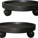 2 Pack of 14 Inch Heavy Duty Plant Caddy with Wheels,Rolling Plant Stand Pot Trolley,Wheeled Planter Saucer Tray,Potted Flower Mover Dolly with Casters Round Coaster for Indoor Outdoor