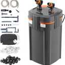 VEVOR Aquarium Filter 317GPH, 4Stage Canister Filter 75100 Gallon, UltraQuiet Internal Aquarium Filter with UV Protection, Submersible Power Filter with Multiple Function for Fish Tanks, 12W