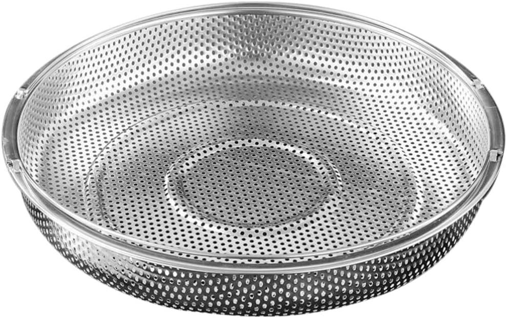 Kichvoe Steamer Basket Stainless Steel,Vegetable Steamer Basket with Handle for Pan and, Pan Steamer Basket Insert, Strainer and Rice Washer Silver, 52Q06K109Q5
