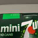 7UP Zero Sugar Lemon Lime Soda, 7.5 fl oz Mini Cans, 10 pack, BBD: 11/01/2026