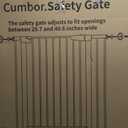 Cumbor 36" Extra Tall Baby Gate for Stairs, 29.7-40.6" Wide Dog Gate for Doorways, Pressure Mounted Auto-Close Pets Gates for Dogs Indoor, Durable Safety Child Gate, Mom's Choice Awards Winner, Black