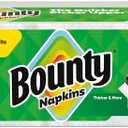 Bounty Paper Napkins, White, 800 Count, Packaging Pack of 4