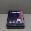 MAXEVE Heated Blanket Electric Throw 50"x60" Soft Double Sided Sherpa Heating Blanket with 8 Fast Heating Levels & 1-8H Auto-Off, Over-Heat Protection, Machine Washable, ETL Certification, Grey