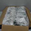 2 Pcs Snow Flocked Alaskan Pine Artificial Christmas Garland Thick White Winter Snowy Pine Garland Deluxe Faux Holiday Season Outdoor Wreath for Christmas Home Decorations(9 ft)