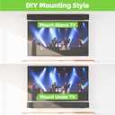 USX MOUNT Soundbar Mount for Samsung, Sony, LG, Vizio, Bose, Onn & More Sound Bar Mounts-Universal Soundbar Mounting Bracket Under TV, Floating Speaker Wall Mount 1 Pair Soundbar Shelf