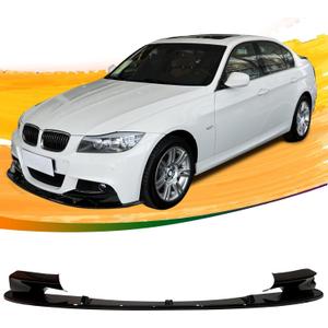 E90 3PCS Front Bumper Lip Kit fit for Compatible with 2006-2011 E90 M3 Sedan 323i 325i 325xi 328i 328i xDrive STP-Style Splitter Trim Protection Spoiler Air Dam Chin Diffuser