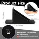 Taiyin Mini Snow Guards for Metal Roofs Prevent Sliding Ice Snow Stop Buildup Block to Stop Ice from Sliding Off Your Metal Roof (black)