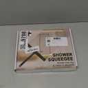 Shower Squeegee for Glass Doors,Silicone Shower Squeegee Glass Cleaner Tool Holder,All Purpose Squeegee with Hook for Shower Doors, Windows, Mirrors, Tiles and Car Glass-9 Inch