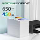 Remanufactured Ink Cartridges Replacement for HP Ink 63 63XL Compatible with OfficeJet 3830 4650 4655 5255 5258 5200 Envy 4510 4520 DeskJet 1110 3630 Printer (1 Black,1 Tri-Color)
