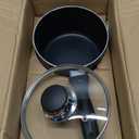 T-fal Specialty Nonstick Handy Pot with Glass Lid 3 Quart Oven Safe 350F Cookware, Pots and Pans, Dishwasher Safe Black