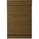 Radiance, Cordless Window Shades for a Standard Size Window Width, Maple, Cape Cod Flatweave Roman Shade with Valance, 30 Inch Width x 64 Inch Length (2216204E)