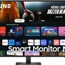 SAMSUNG 43-Inch M7 (M70D) Series 4K UHD Smart Monitor, Speakers, HDR10, USB-C, Multiple Ports, Gaming Hub, SolarCell Remote, Vision Accessibility Tools, LS43DM702UNXGO, Black