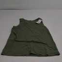 ATHMILE Womens Double Lined Crop Tank Tops Casual Basic Shirts Sleeveless Workout Tops Cute Summer Clothes Teen Girls (Medium, Olive Green)