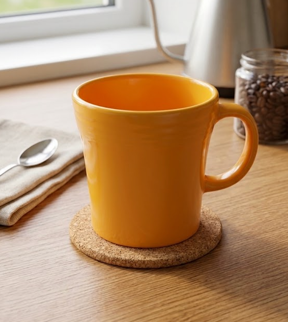 Glossy Ceramic Coffee Mug, Tea Cup for Office and Home, Suitable for Dishwasher and Microwave, Orange