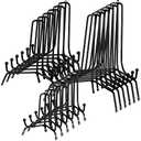 Chumia 11 Pcs Anti Slip Plate Stands for Display, Black Iron Easel Plate Holder Picture Frame Holder Stand for Display Decorative Photo Tabletop Artwork(4, 6, 8 Inch)