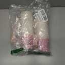 200Pcs Floral Tea Cups and Saucers for Tea Party Supplies, Disposable Tea Cups with Handle and Paper Napkins Dinnerware for Floral Theme Birthday Wedding Bridal Shower Baby ShowerPink