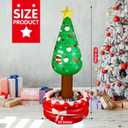Jetec 4.17 ft Inflatable Christmas Tree Coolers Drink Beverage Inflatable Cooler Christmas Decorations Party Supplies for Home Garden Lawn Holiday Winter Party Decorations(Tree)