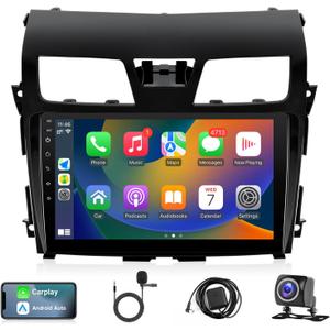 Leadfan Car Stereo for Nissan Altima 2013 2014 2015 with Carplay Android Auto, 10.1 Inch Screen with GPS Bluetooth SWC Backup Camera (for Altima 2013-2015(with AC Vent Frame), 2+32G)