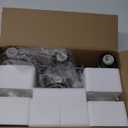 3-Light Bathroom Light Fixtures, Brushed Brass Bathroom Wall Lights with Clear Glass Shade, Modern Bathroom Wall Lamp for Mirror Kitchen Living Room Hallway Cabinet (Black , Silver , Gold , White)