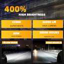 Lights Fit For Toyota Sienna 2011-2020, 9005 High Beam H11 Low Beam H11 Fog Light Bulbs, High Power 6500K White Light, Pack of 6