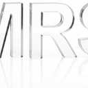 MRS Charcuterie Letters with Clear Tongs - Acrylic & Reusable. Perfect for Bachelorette Party Decorations, Bridal Shower Decor, She Said Yes Decorations and MRS letters for charcuterie to fill