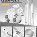 Game Case for AirPods Pro 3 Cover(2025),Classic Cool Funny Shock-Proof Protective Silicone AirPods Pro 3rd Case with Cleaner Kit and Keychain for Airpods Pro 3rd Generation for Men Boy-Grey (A2-Rock Grey)