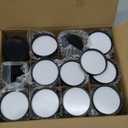 Glass Jars with Lids,Eco-Friendly Cosmetic Containers with Airtight Black Lids & Liners, Multi-Color Options for Cream, Lotion, Body Butter, DIY Skincare Travel Jars (Black, 4oz)