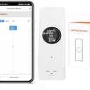 IHSENO ZigBee Luminance Sensor Tuya Smart Light Sensor Linkage Control Brightness Sensor Work with Tuya Device Compatible with Alexa Google Assistant,Zigbee Hub Required