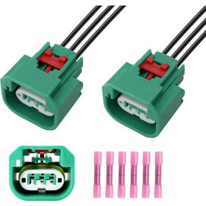 HiSport Headlight Connector Wiring Harness Replace Compatible 68064997AA with Chrysler Jeep Headlight Daytime Running Lamp Parking Light H13