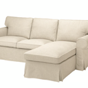The Sofa Cover Replacement is Custom Made for IKEA Ektorp 4 Seat Sectional Corner Chaise Sofa. Cover Only. Ektorp Slipcover Replacement (Sofa with Chaise, Dark Gray Polyester)