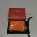 Women's Small Wallet - 2026 Trendy Vibrant Orange, RFID Blocking Smart Metal Pop Up Card Holder, Ultra Slim Fits Most Bags & Pockets, Holds 11+ Cards 10+ Bills, Gift for Her