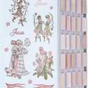 2 x XKDOUS Pink Bible Tabs with Stickers, Laminated Gold Font Large Print Bible Tabs for Women Men, Bible Index Tabs, Bible Book Tabs, Bible tabs for Study Bible (Ballet Pink)