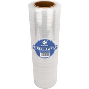 NEXCOVER 18 Inch Stretch Wrap - 1200 Feet | 60 Gauge, 1 Roll Clear Plastic Self-adhering Stretch Wrap Film for Pallet Wrap, Thick and Sturdy Packing Moving Supplies Heavy Duty Shrink Film.