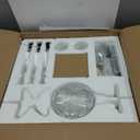 Crystal Chandelier 6 Lights Clear K9 Crystal Luxury Interior Decoration Ceiling Light E12 Bulbs Crystal Pendant Lighting Fixture for Dining Room, Living Room, Bedroom (6 Lights)