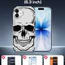 Heavy Duty for iPhone 17 Case - Compatible with MagSafe Shockproof Protective Rugged Magnetic Men Military Grade Shock Drop Proof Durable Strong Phone Cover Funda for Apple 17 Case, Skull