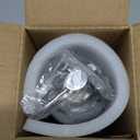 Ceramic Soap Dispenser Set for Hand Soap, Shampoo, Dish Soap, Conditioner, Bathroom & Kitchen, Stainless Steel Pump, Includes Silicone Funnel, 12 Oz, Non-Slip, Elegant Kitchen Decor, Gray