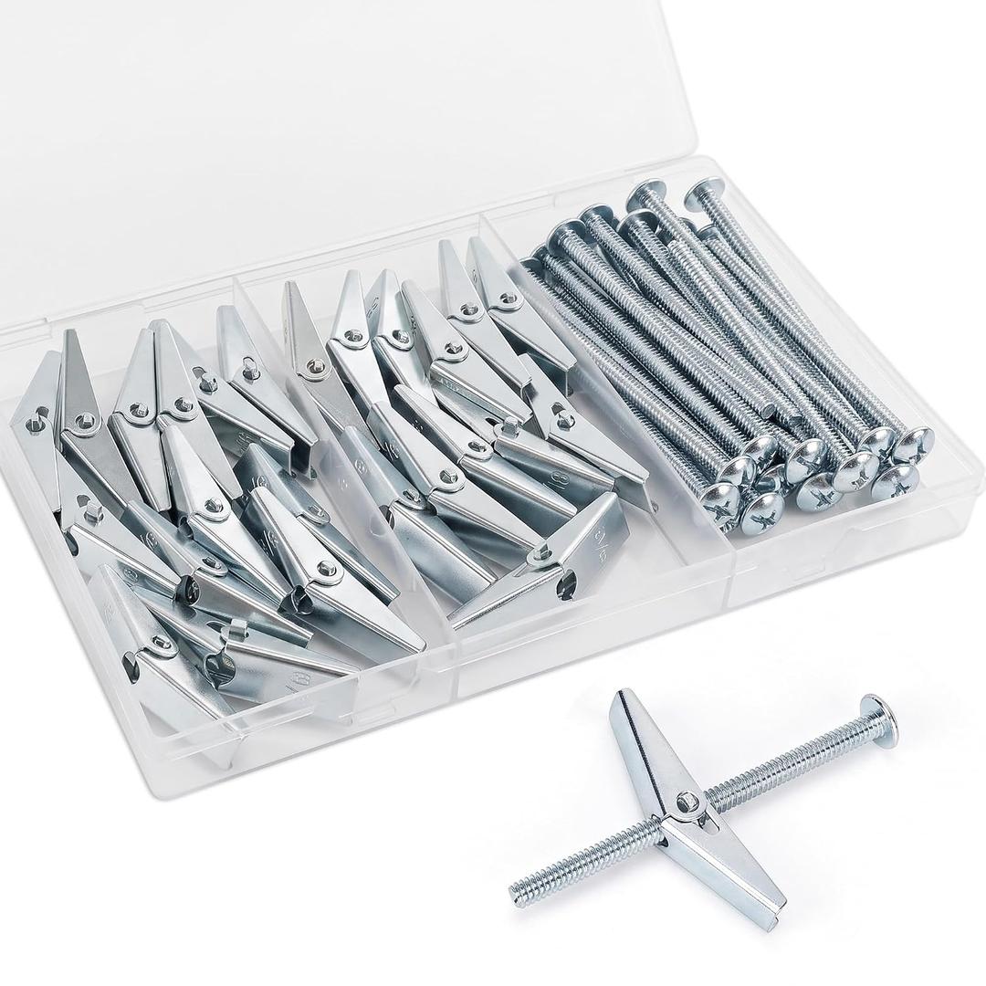 25pcs 3/16 Inch Hollow Wall Anchors for Drywall Ceiling