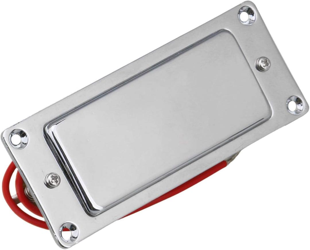 Yibuy 92 x 37mm Sealed Humbucker Pickup Silver for Mini Electric Guitar