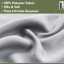 PI Blackout Closet Curtains,Grommet PRICACY DUSTPROOD Closet Door Curtain,Divider Curtain for Bedroom Room/Storage/Interior Room(Light Grey, W42XL80)