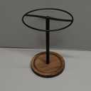 Sunglasses Organizer Glasses Holder Stand Metal Rack with Wood Tray for Eyeglasses Earrings Ring Jewelry Storage Display, Up to 12 Pairs of Eyewear for Dresser Table Desk Countertop Bedroom (Black)