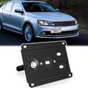 Front Bumper License Plate Mount Compatible with Volkswagen 2015-2021 VW MK7 GTI Golf No Drill Front Tow Hook License Plate Frame Anti-Theft Bracket Holder Mounting Kit Car Accessories